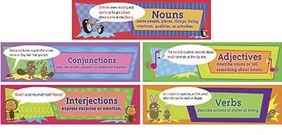 Edupress™ Mini Bulletin Board Sets, Parts of Speech