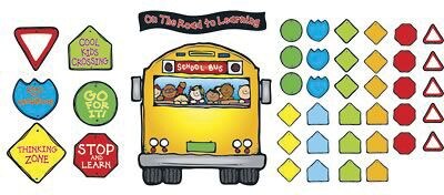 DJ Inkers Bulletin Board Sets; School Bus