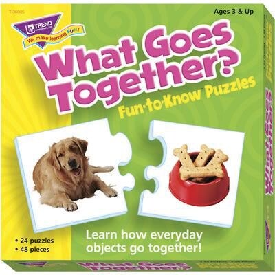 Trend® Fun-To-Know® Early Childhood Puzzles, What Goes Together? (T-36005)