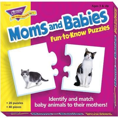 Trend® Fun-To-Know® Early Childhood Puzzles; Moms & Babies