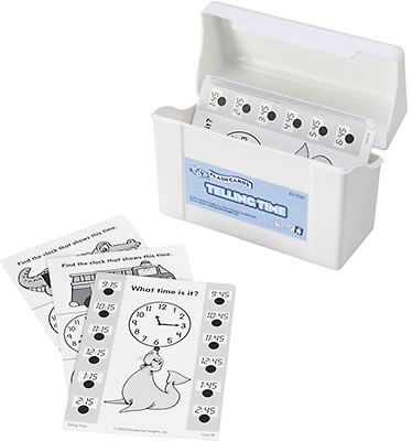 Educational Insights Hot Dots Math Flash Cards, Telling Time (2763)
