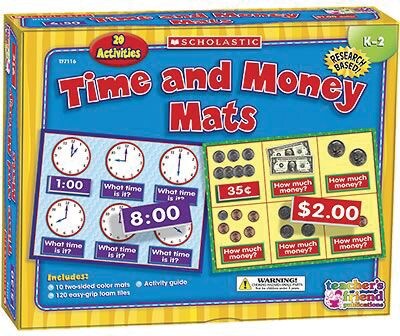 Teachers Friend Early Skills Mats, Time & Money