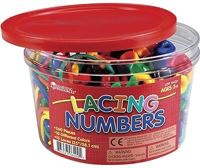 Learning Resources® Beads & Lacing, Lacing Numbers (LER6400)
