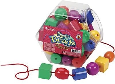 Learning Resources Plastic Lacing Beads (LER0183)