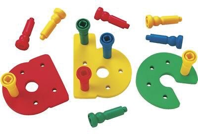 Lauri® Toys Early Activities, Pegboard Set, Lowercase