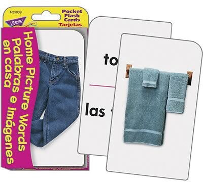 Trend Enterprises® Pocket Flash Card, Home Picture Words