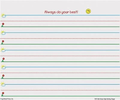 Frog Street® Smart Start Handwriting Paper, Grades Kindergarten - 1st, 100 Sheets