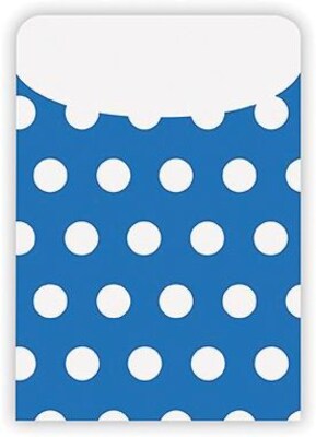 Top Notch Polka Dots Pockets, Blue, Peel & Stick