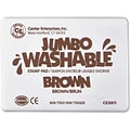 Center Enterprises Jumbo Washable Stamp Pad, Brown Ink (CE-5511)