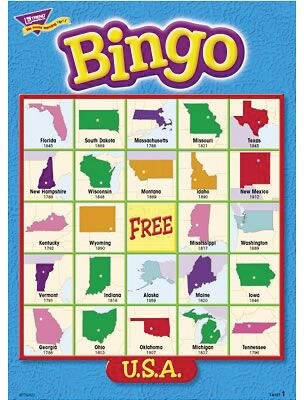 Trend® Games & Activities, U.S.A. Bingo Game