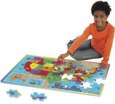 Educational Insights Foam Map Puzzles, USA