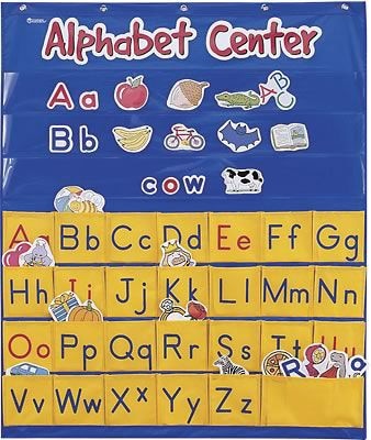 Learning Resources Pocket Charts, Alphabet Center,  34 x 28, 208 Pieces/Set, Multicolored (LER2246