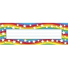 Trend® Desk Toppers® Name Plates, Star Rainbow