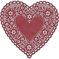 Hygloss® Heart Paper Lace Doilies, 6, Red