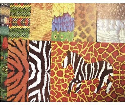 Roylco Amazing Animal Craft Paper, 8.5 x 11, Assorted Designs, 40 Sheets (R-15256)