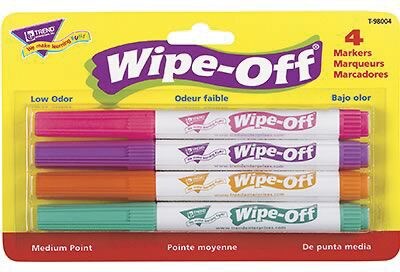 Trend® Wipe-Off® Markers, Bright Colors