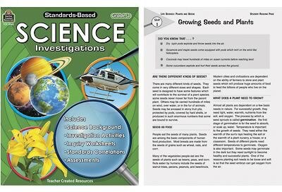 Teacher Created Resources Standards-Based Science Investigations, Grade 3