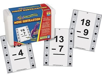 Educational Insights® Hot Dots Math Flash Cards, More Subtraction