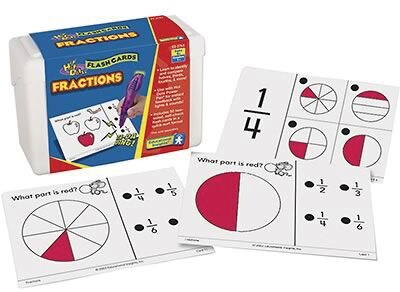 Educational Insights Hot Dots Math Flash Cards, Fractions (2761)