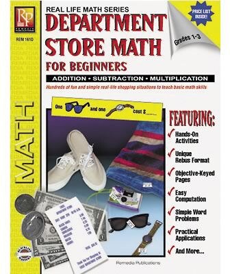 Real World Math, Remedia Department Store Math for Beginners