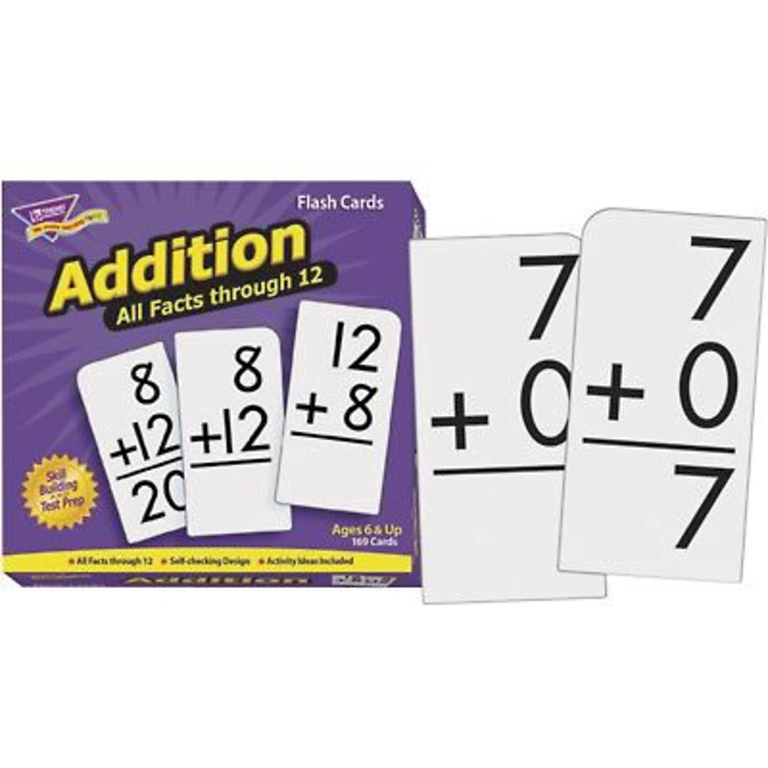 Trend 53201 Addition All Facts Through 12 Flash Cards for sale online 
