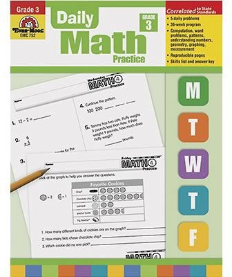 Evan-Moor® Daily Math Practice, Grade 3