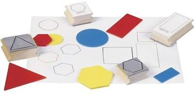 Tangrams & Pentominoes, Center Enterprises Attribute Block Stamps