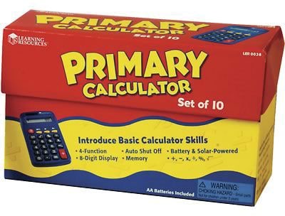 Learning Resources® Primary Calculator, Set of 10