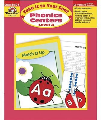 Evan-Moor® Take It To Your Seat Phonics Centers, GR: PreK-K