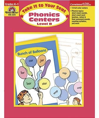 Evan-Moor® Take It To Your Seat Phonics Centers, GR: K-1