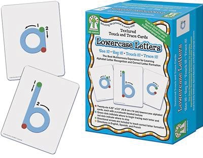 Key Education Textured Touch & Trace Cards, Lowercase Letters