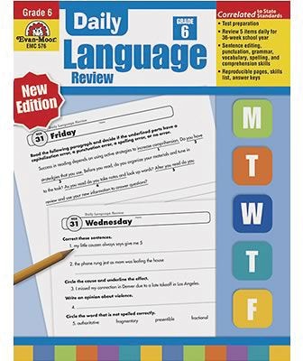 Grammar Skills, Evan-Moor® Daily Language Review Grade 6 and Up