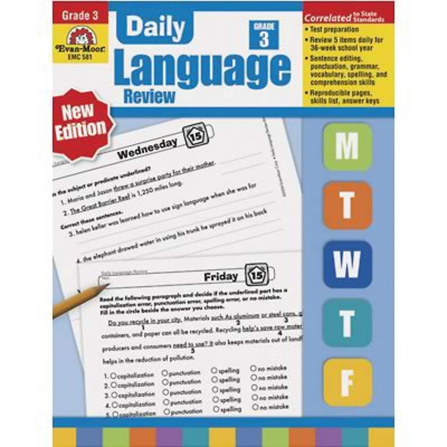 Grammar Skills, Evan-Moor® Daily Language Review Grade 3