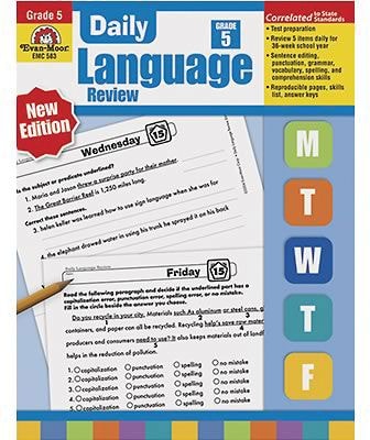 Grammar Skills, Evan-Moor® Daily Language Review Grade 5