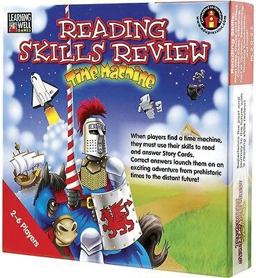 Learning Well® Reading Skills Review: Time Machine Games, Level 2.0-3.5