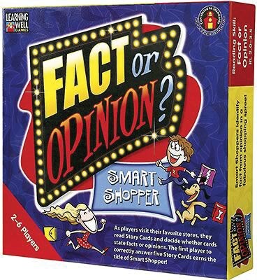 Edupress Learning Well Fact or Opinion: Smart Shopper Games (EPLRN402)