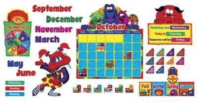 Trend® Bulletin Board Sets, Furry Friends Calendar