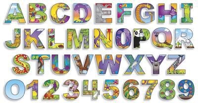 Teachers Friend Bulletin Board Sets; Illustrated Alphabet and Numbers