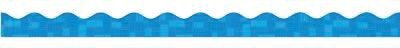 Teachers Friend Scalloped Trimmers, Blue Graphic Pattern