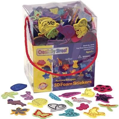 WonderFoam Peel & Stick Nature 3D Foam Sticker Box