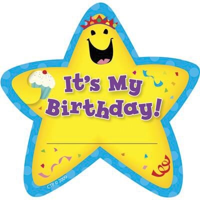 Creative Teaching Press Its My Birthday! Star Badges (CTP1075)