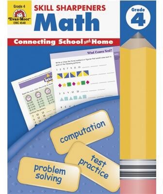 Evan-Moor® Skill Sharpeners, Math, Grade 4