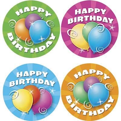 Teacher Created Resources Happy Birthday Wear Em Badges, Pack of 32 (TCR4054)