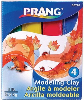Prang® Modeling Clay, Assorted Colors, 4/Pack (DIX740)