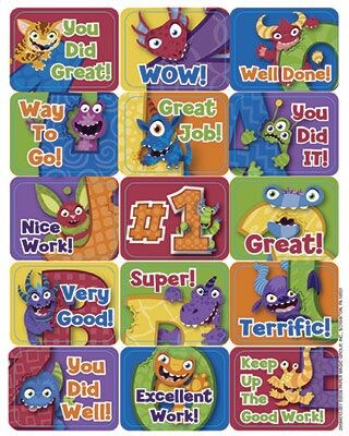 Eureka Stickers; Alphabites Success Stickers