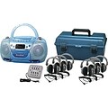 Hamilton™ Audio Visual 6-Person USB, CD & Cassette Listening Center with Deluxe Headphones