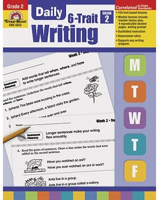 Evan-Moor Daily 6-Trait Writing Book, Grade 2, Paperback (9781596732872)