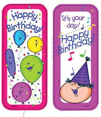 Creative Teaching Press Happy Birthday Bookmarks: 2 Designs, 30/Pack (CTP0929)