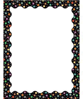 Creative Teaching Press Dots on Black Computer Paper 11 x 8.5, Black/White (CTP1437)