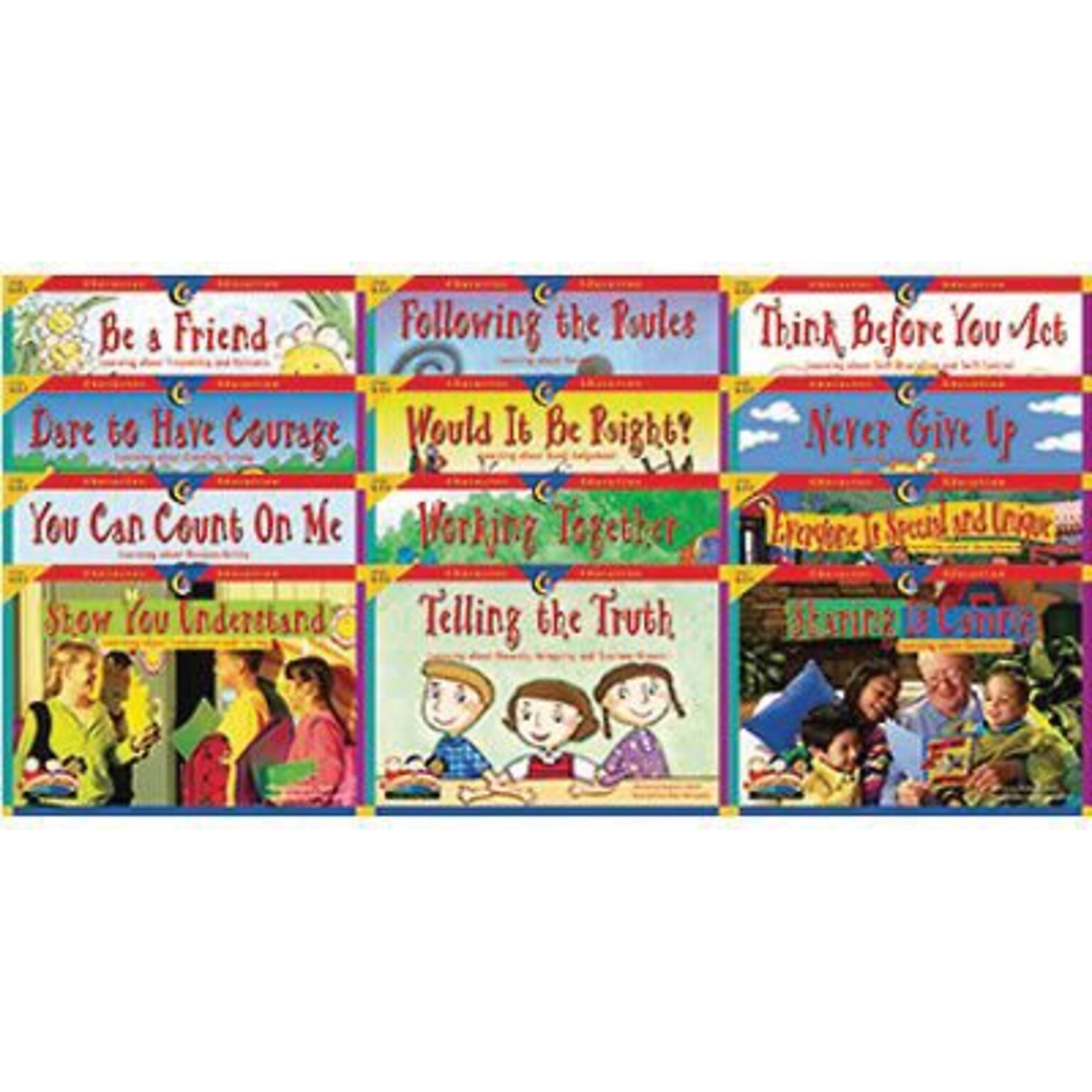 Assorted Publishers Character Education Readers, Resource Books, 12 Books/Pack (CTP3148)